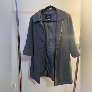Jack Quarter Sleeve Dress Coat | Gray | Size Small